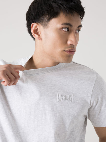 T-SHIRT UOMO EVERLAST SPORTSWEAR IN JERSEY LEGGERO CON LOGO FRONTALE DISCRETO