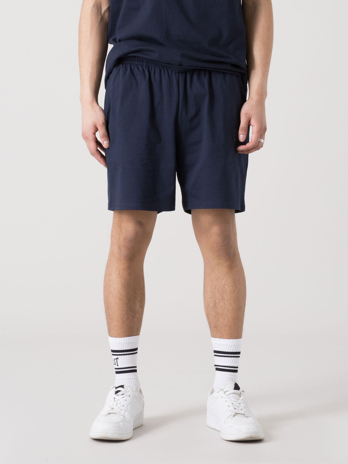BERMUDA UOMO EVERLAST IN JERSEY PESANTE CON COULISSE E TASCHE LATERALI