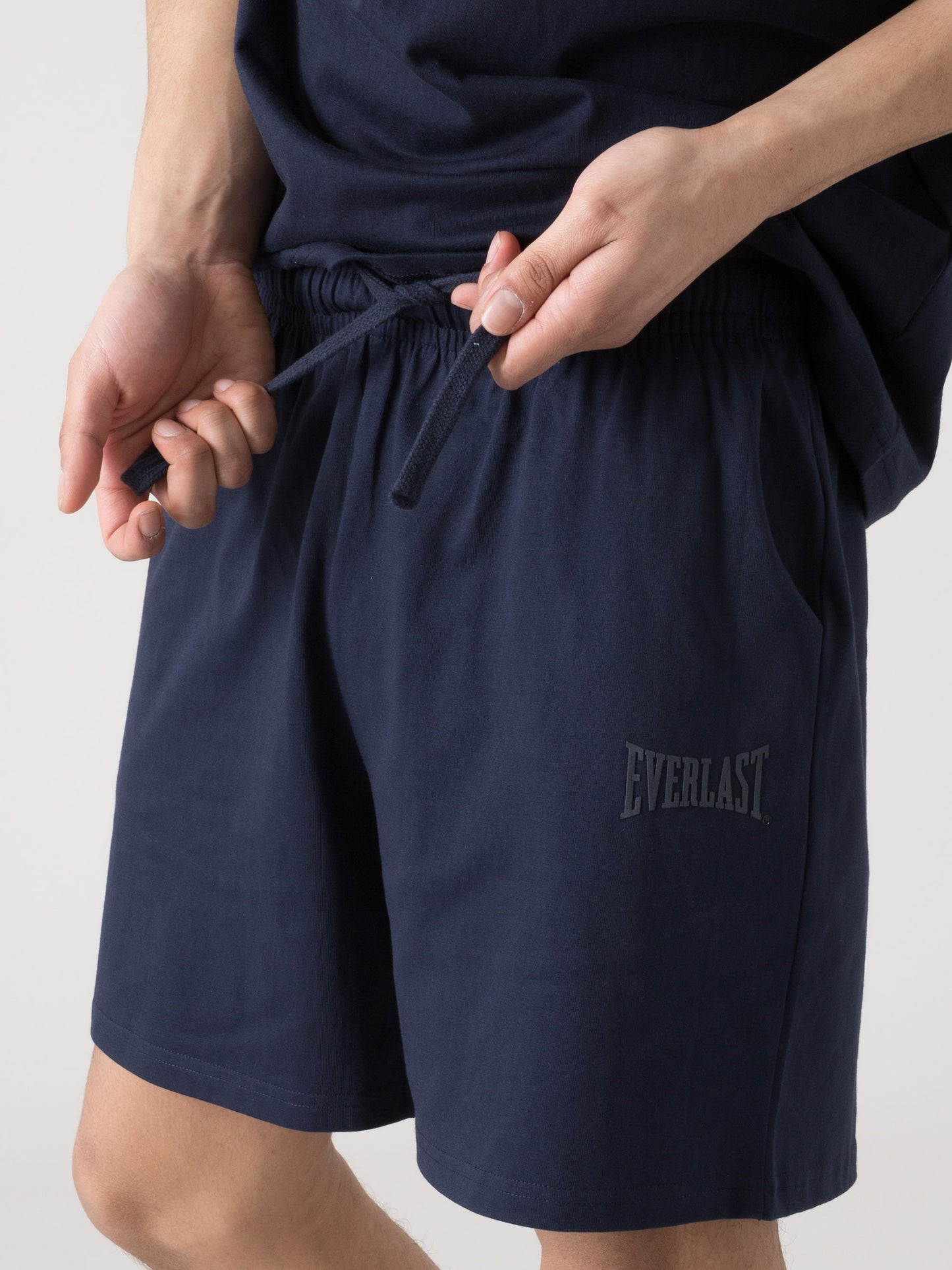 BERMUDA UOMO EVERLAST IN JERSEY PESANTE CON COULISSE E TASCHE LATERALI
