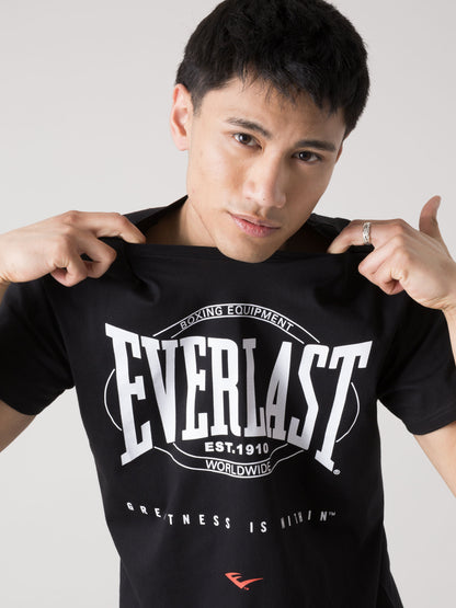T-SHIRT UOMO EVERLAST SPORTSWEAR CON LOGO FRONTALE ICONICO IN JERSEY LEGGERO