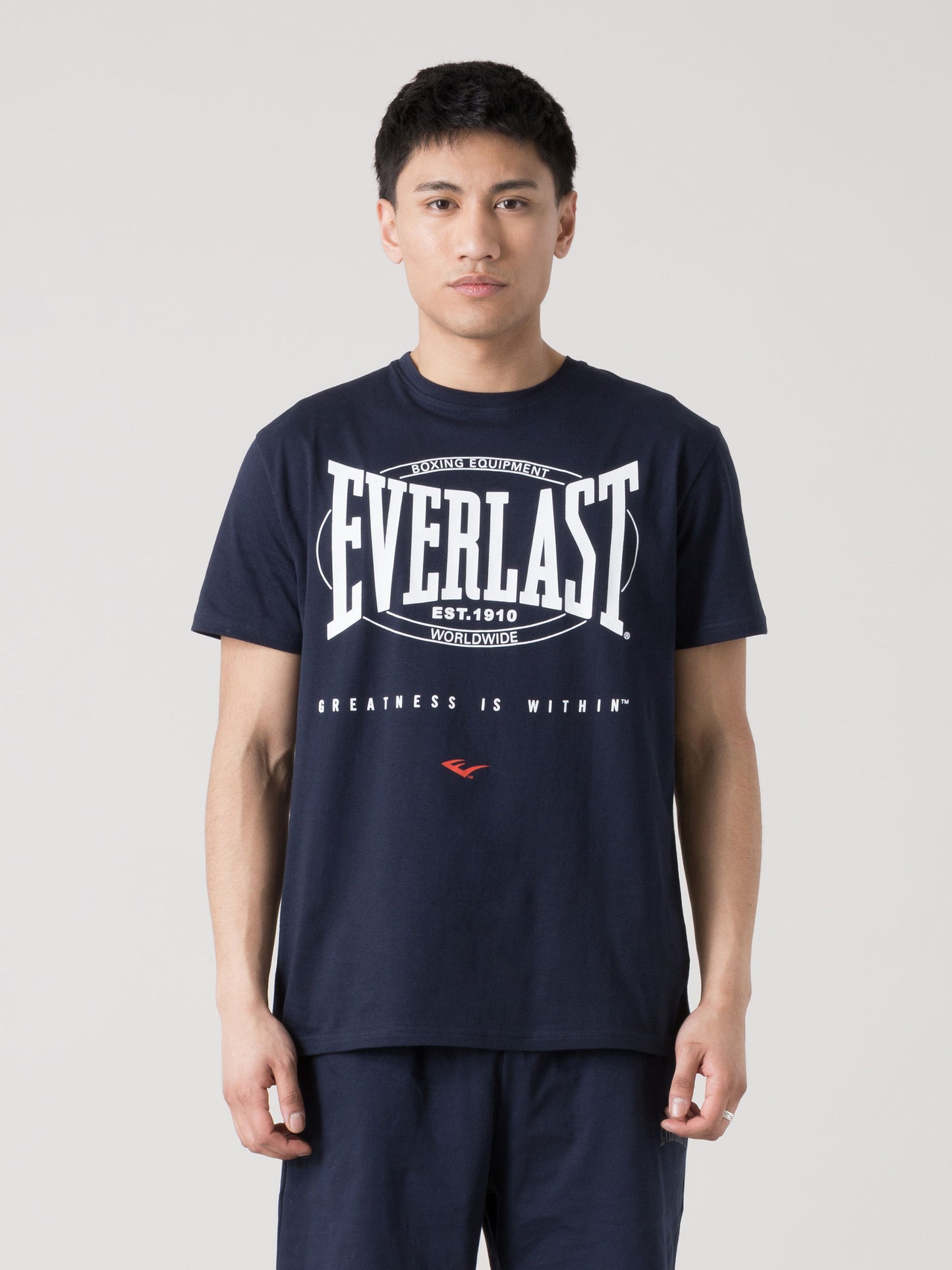 T-SHIRT UOMO EVERLAST SPORTSWEAR CON LOGO FRONTALE ICONICO IN JERSEY LEGGERO
