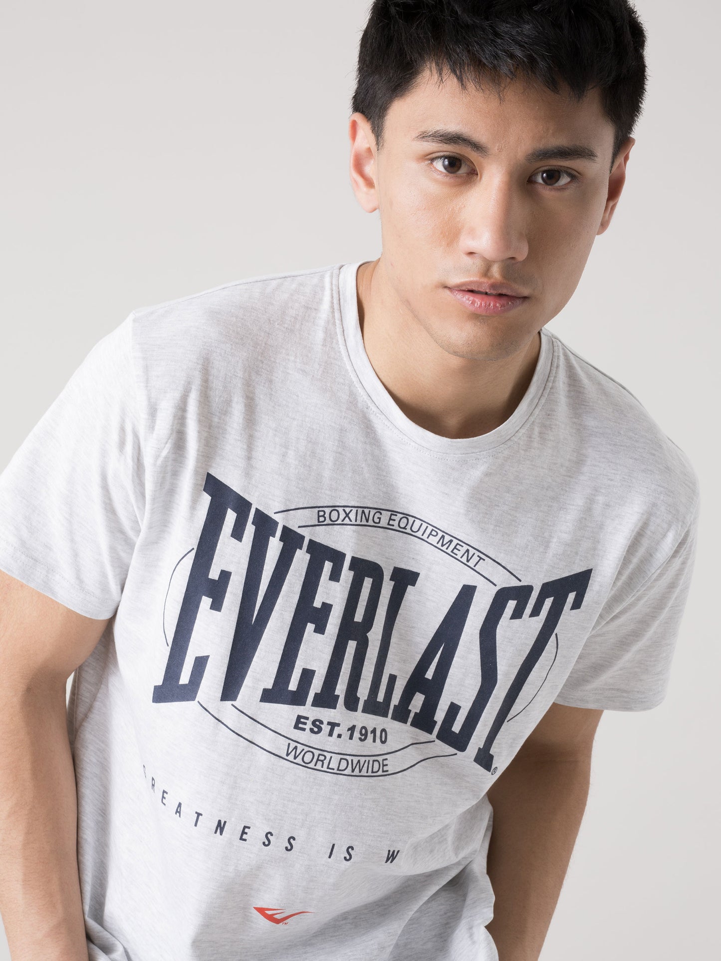 T-SHIRT UOMO EVERLAST SPORTSWEAR CON LOGO FRONTALE ICONICO IN JERSEY LEGGERO