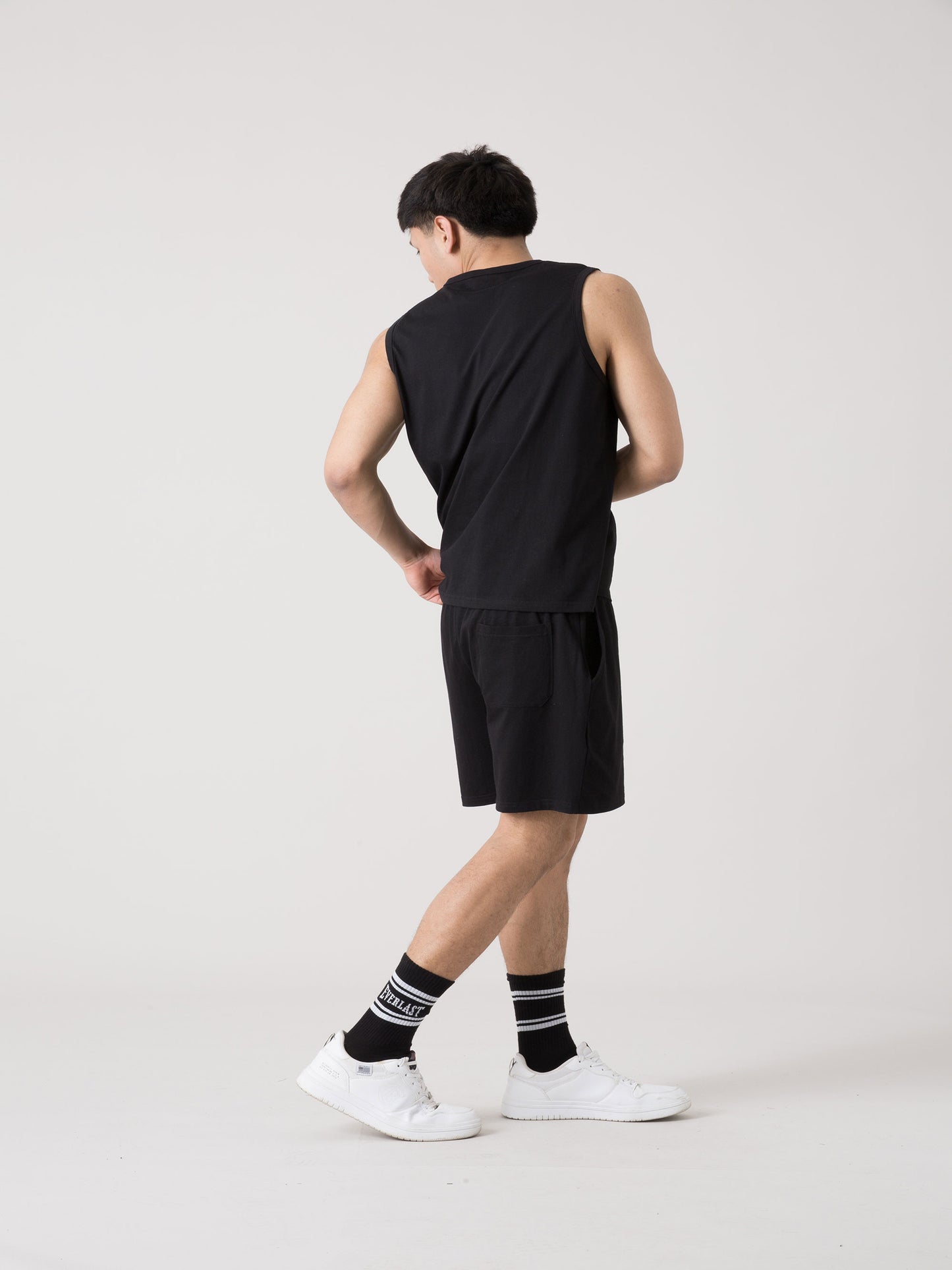 CANOTTA UOMO EVERLAST IN JERSEY LEGGERO CON MAXI LOGO FRONTALE