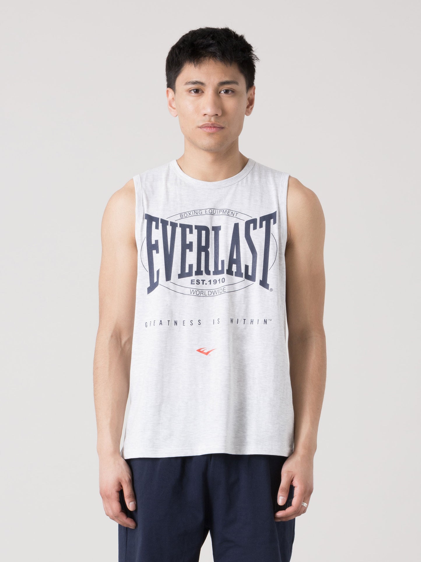 CANOTTA UOMO EVERLAST IN JERSEY LEGGERO CON MAXI LOGO FRONTALE