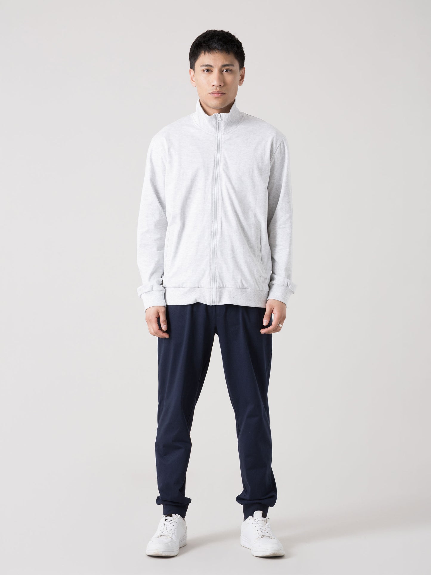 TUTA UOMO EVERLAST FULL ZIP IN JERSEY PESANTE CON PANTALONI JOGGER