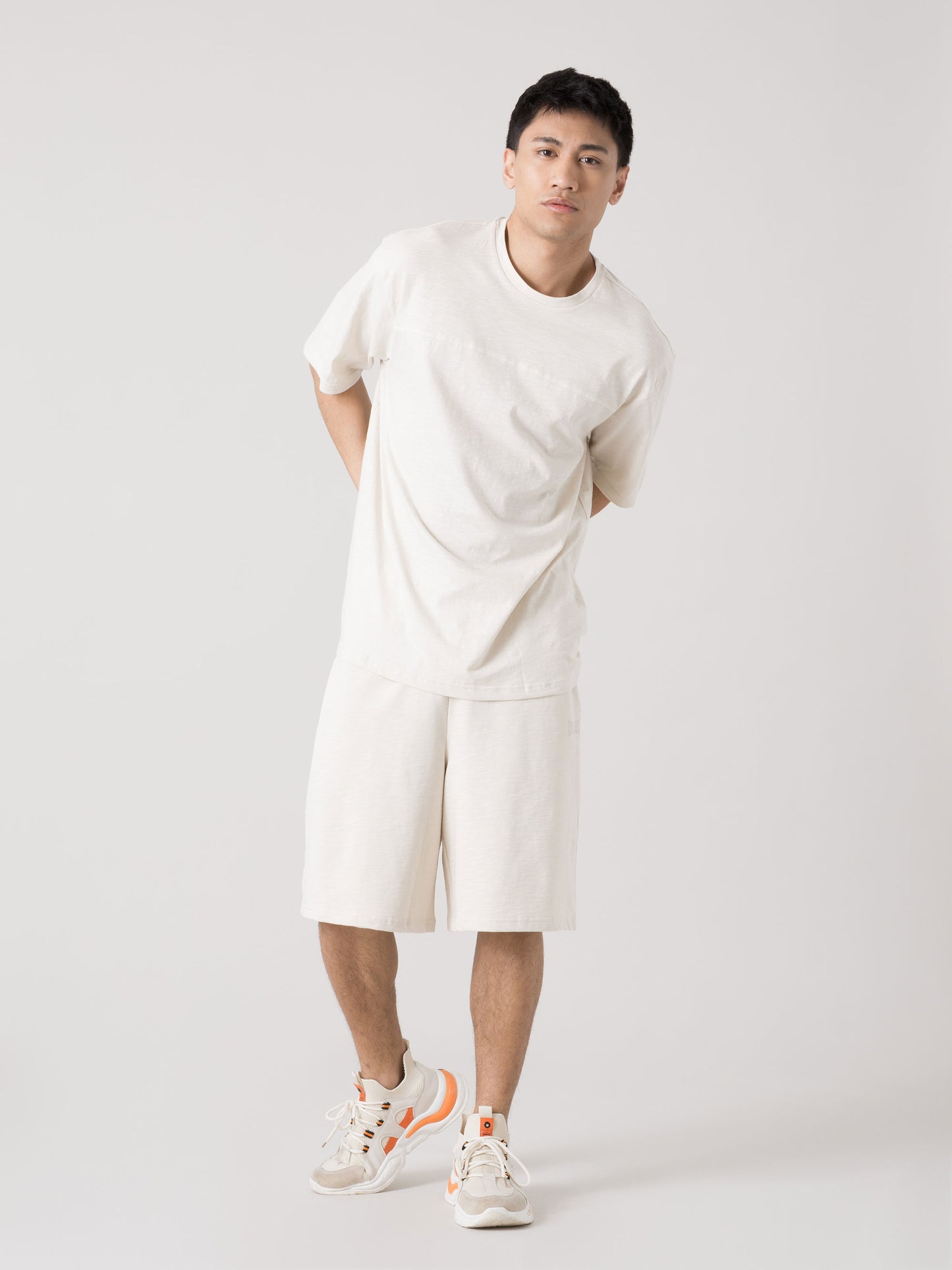 T-SHIRT UOMO EVERLAST BASIC SLUB JERSEY CON STAMPA SUL RETRO