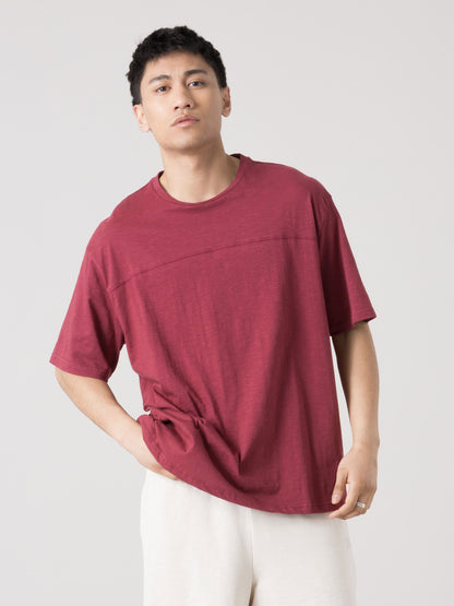 T-SHIRT UOMO EVERLAST BASIC SLUB JERSEY CON STAMPA SUL RETRO