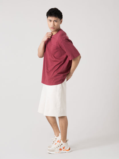T-SHIRT UOMO EVERLAST BASIC SLUB JERSEY CON STAMPA SUL RETRO
