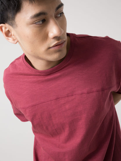 T-SHIRT UOMO EVERLAST BASIC SLUB JERSEY CON STAMPA SUL RETRO