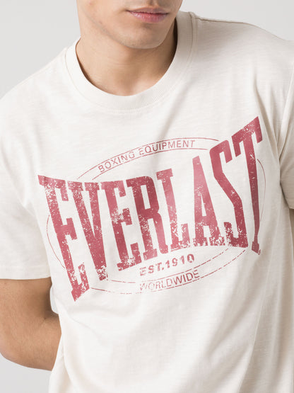T-SHIRT UOMO EVERLAST SLUB JERSEY CON LOGO FRONTALE AUTHENTIC