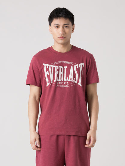 T-SHIRT UOMO EVERLAST SLUB JERSEY CON LOGO FRONTALE AUTHENTIC