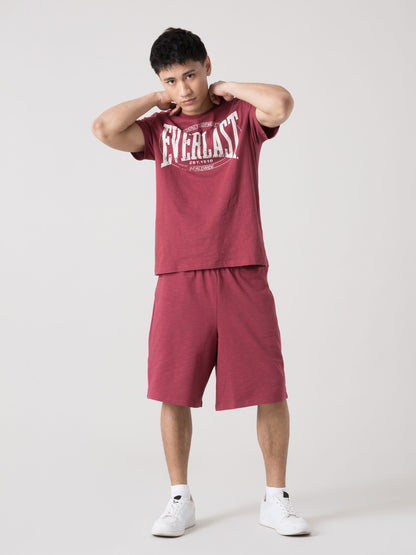 T-SHIRT UOMO EVERLAST SLUB JERSEY CON LOGO FRONTALE AUTHENTIC