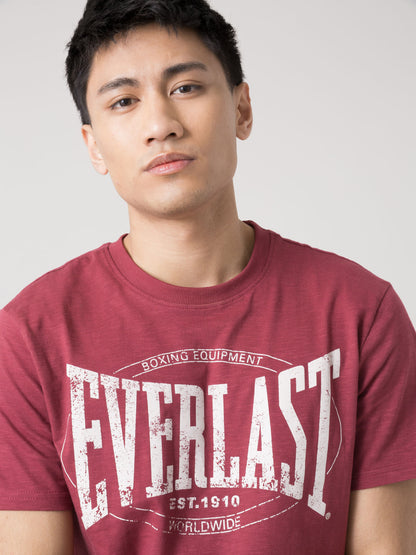T-SHIRT UOMO EVERLAST SLUB JERSEY CON LOGO FRONTALE AUTHENTIC