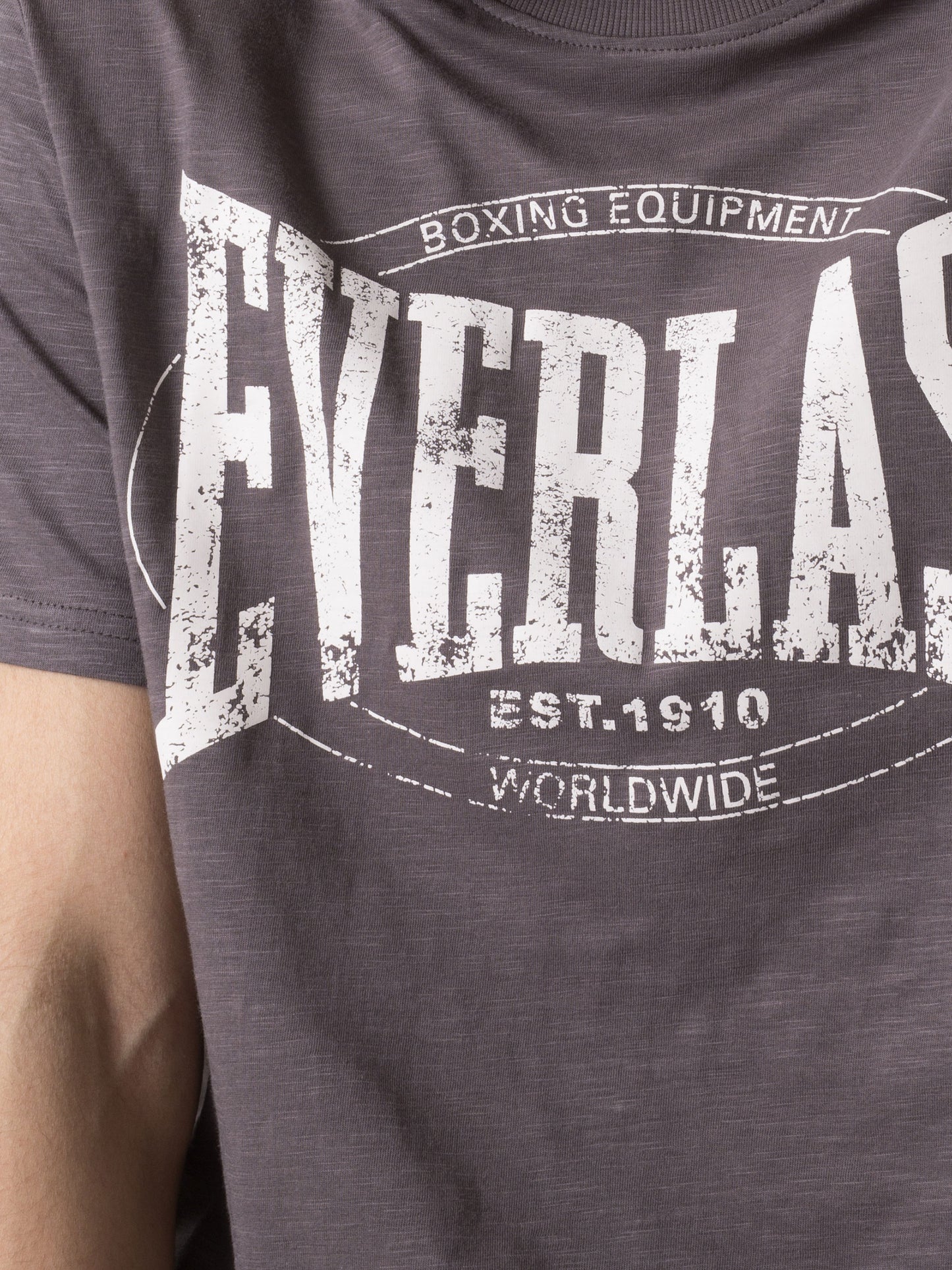 T-SHIRT UOMO EVERLAST SLUB JERSEY CON LOGO FRONTALE AUTHENTIC