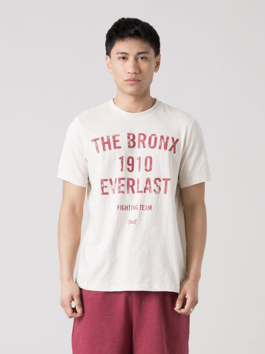 T-SHIRT UOMO EVERLAST SLUB JERSEY VINTAGE CON STAMPA FRONTALE