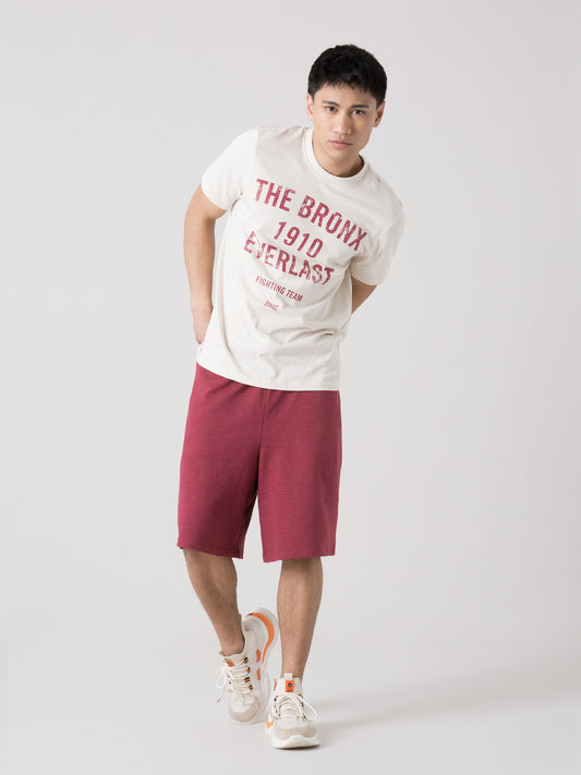 T-SHIRT UOMO EVERLAST SLUB JERSEY VINTAGE CON STAMPA FRONTALE
