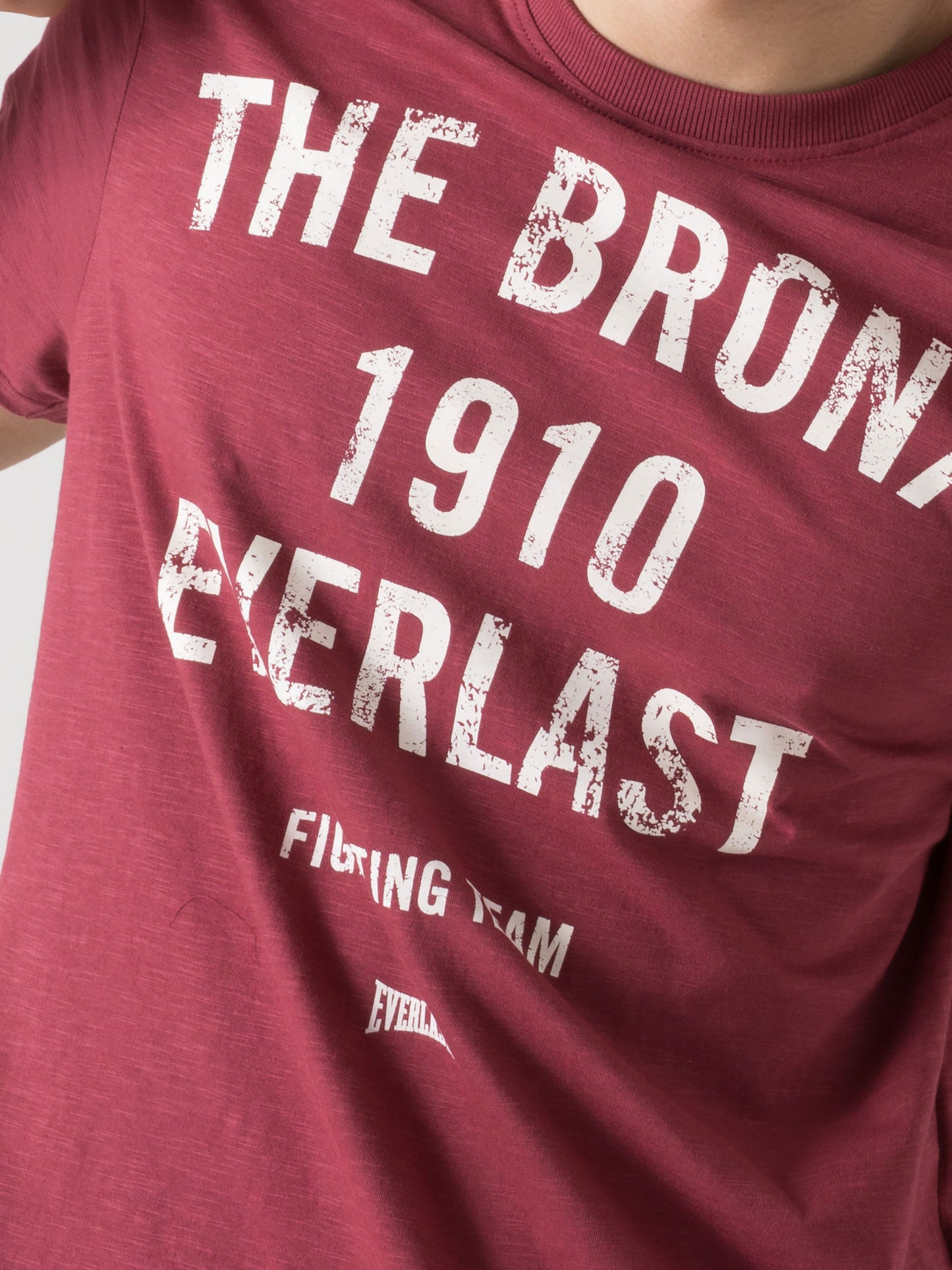 T-SHIRT UOMO EVERLAST SLUB JERSEY VINTAGE CON STAMPA FRONTALE