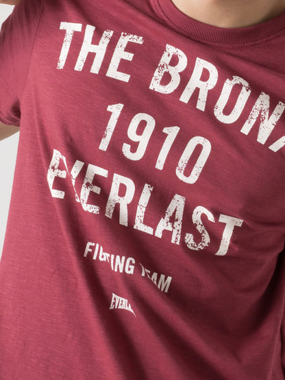 T-SHIRT UOMO EVERLAST SLUB JERSEY VINTAGE CON STAMPA FRONTALE