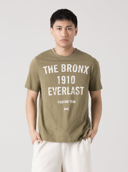 T-SHIRT UOMO EVERLAST SLUB JERSEY VINTAGE CON STAMPA FRONTALE