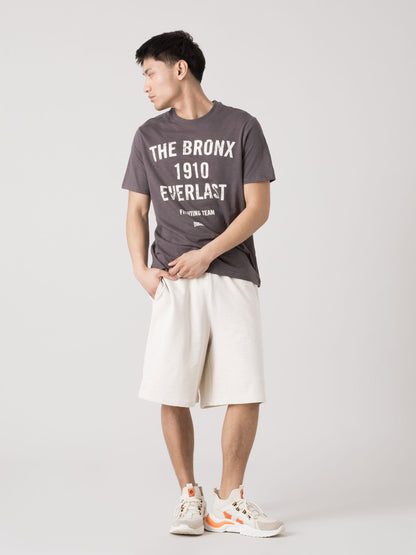 T-SHIRT UOMO EVERLAST SLUB JERSEY VINTAGE CON STAMPA FRONTALE