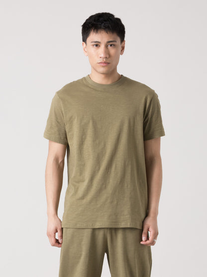 EVERLAST T-SHIRT UOMO BASIC SLUB JERSEY LEGGERA A MANICA CORTA VESTIBILITÀ REGOLARE
