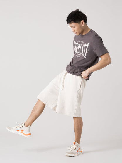 EVERLAST BERMUDA UOMO BASIC IN FELPA SLUB NON GARZATA CON COULISSE
