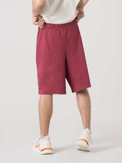 EVERLAST BERMUDA UOMO BASIC IN FELPA SLUB NON GARZATA CON COULISSE