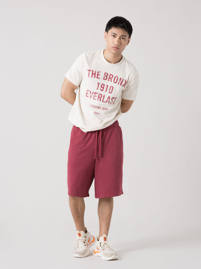 EVERLAST BERMUDA UOMO BASIC IN FELPA SLUB NON GARZATA CON COULISSE