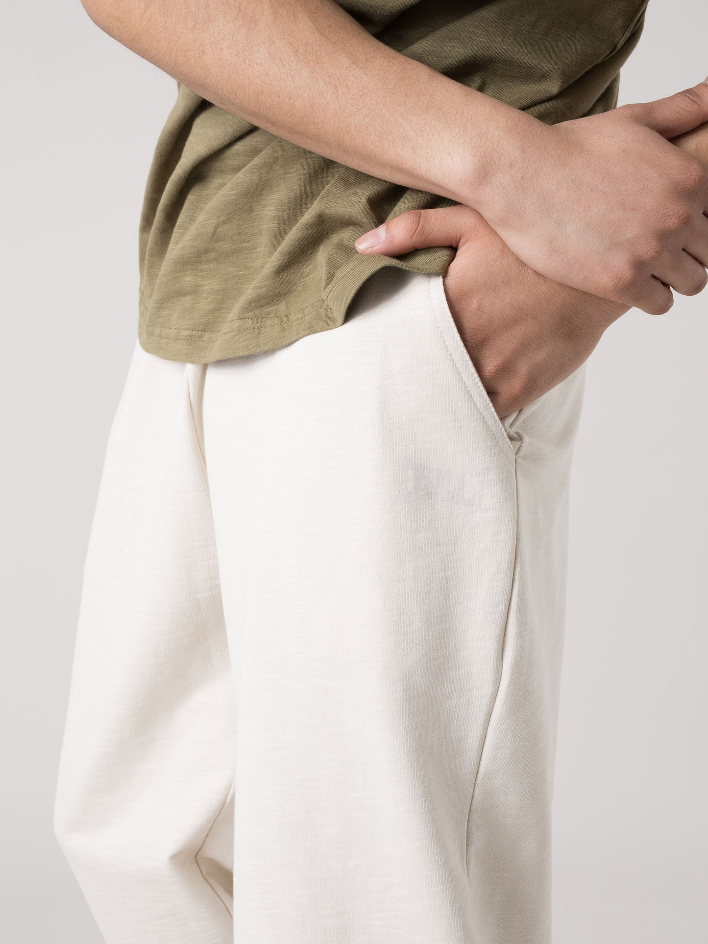 PANTALONE UOMO EVERLAST SLUB IN FELPA LEGGERA CON COULISSE E TASCHE