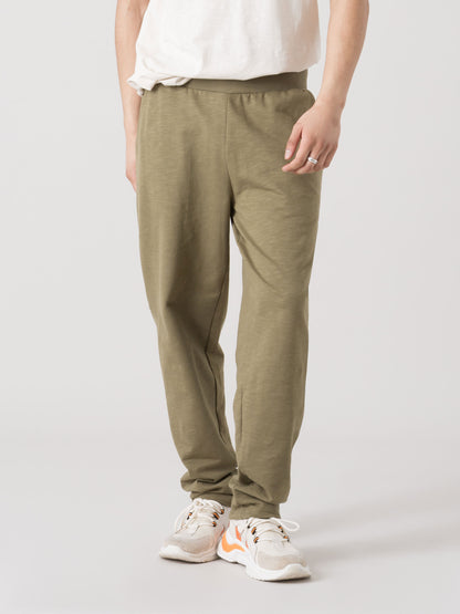 PANTALONE UOMO EVERLAST SLUB IN FELPA LEGGERA CON COULISSE E TASCHE