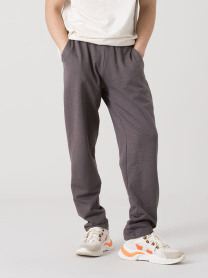 PANTALONE UOMO EVERLAST SLUB IN FELPA LEGGERA CON COULISSE E TASCHE
