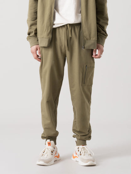 PANTALONI TUTA UOMO EVERLAST JOGGER CARGO CON TASCA LATERALE E COULISSE
