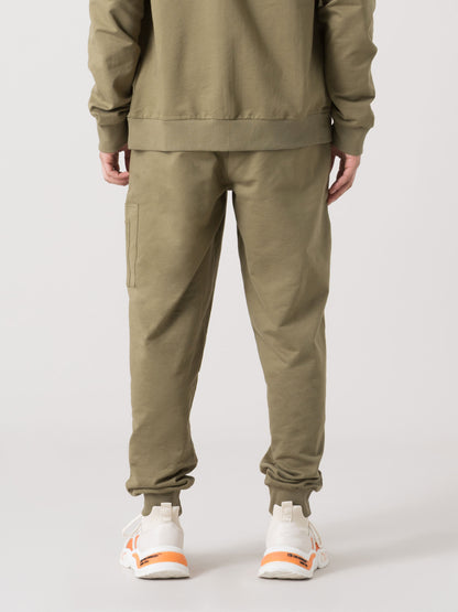 PANTALONI TUTA UOMO EVERLAST JOGGER CARGO CON TASCA LATERALE E COULISSE