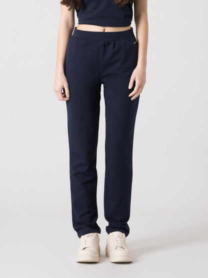 EVERLAST PANTALONE FELPA STRETCH DONNA CON VITA ELASTICIZZATA E TASCHE LATERALI