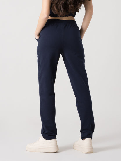 EVERLAST PANTALONE FELPA STRETCH DONNA CON VITA ELASTICIZZATA E TASCHE LATERALI