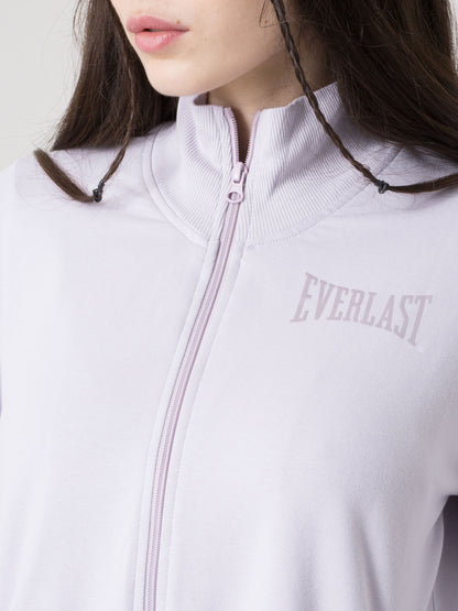 EVERLAST FELPA FULL ZIP DONNA STRETCH CON COLLO ALTO E TASCHE LATERALI