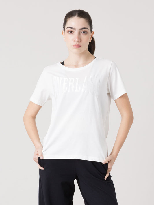 EVERLAST T-SHIRT DONNA IN MODAL JERSEY STRETCH CON LOGO FRONTALE