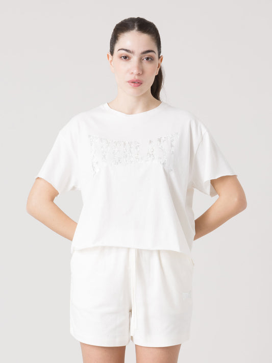 T-SHIRT DONNA EVERLAST LIGHT JERSEY CON LOGO FOIL