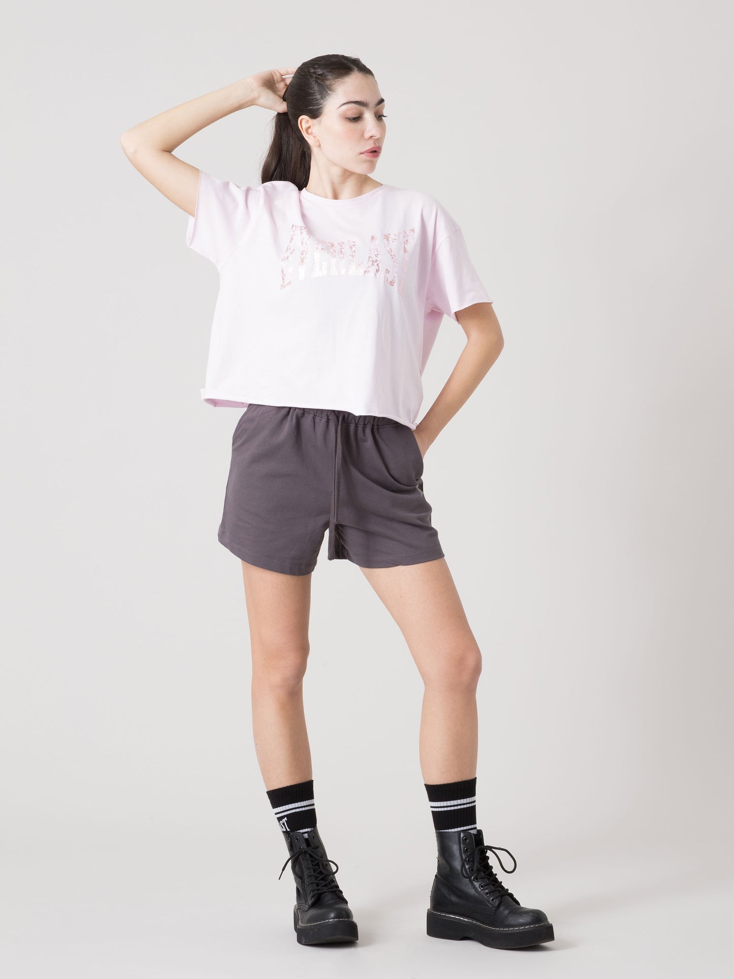 T-SHIRT DONNA EVERLAST LIGHT JERSEY CON LOGO FOIL