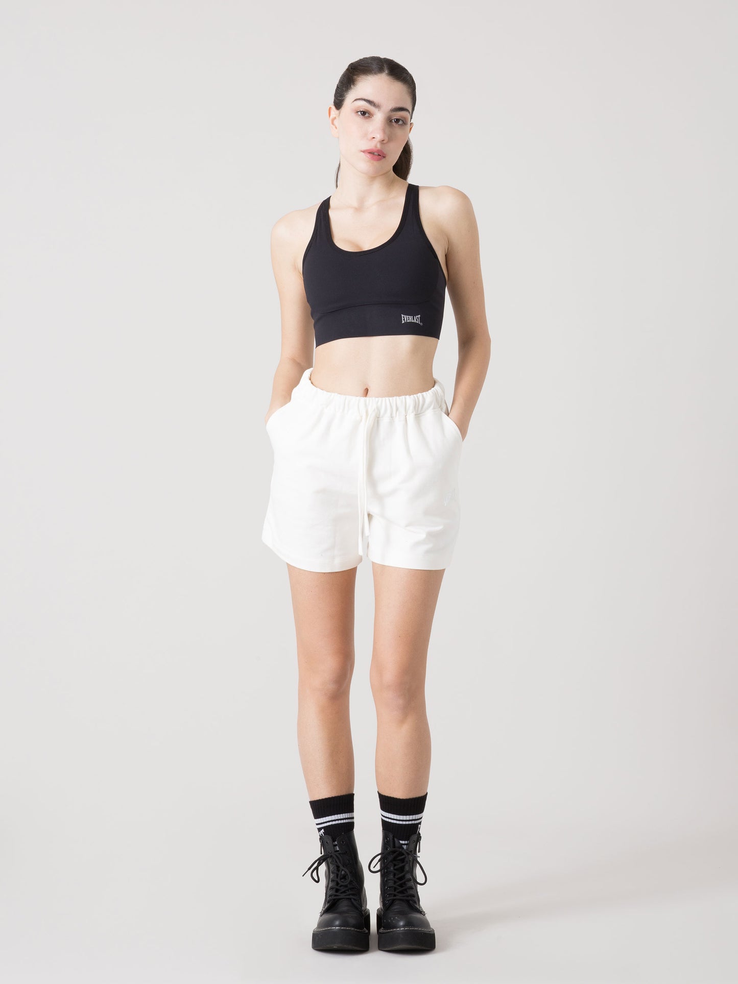 SHORTS DONNA EVERLAST IN LIGHT JERSEY CON COULISSE REGOLABILE E TASCHE