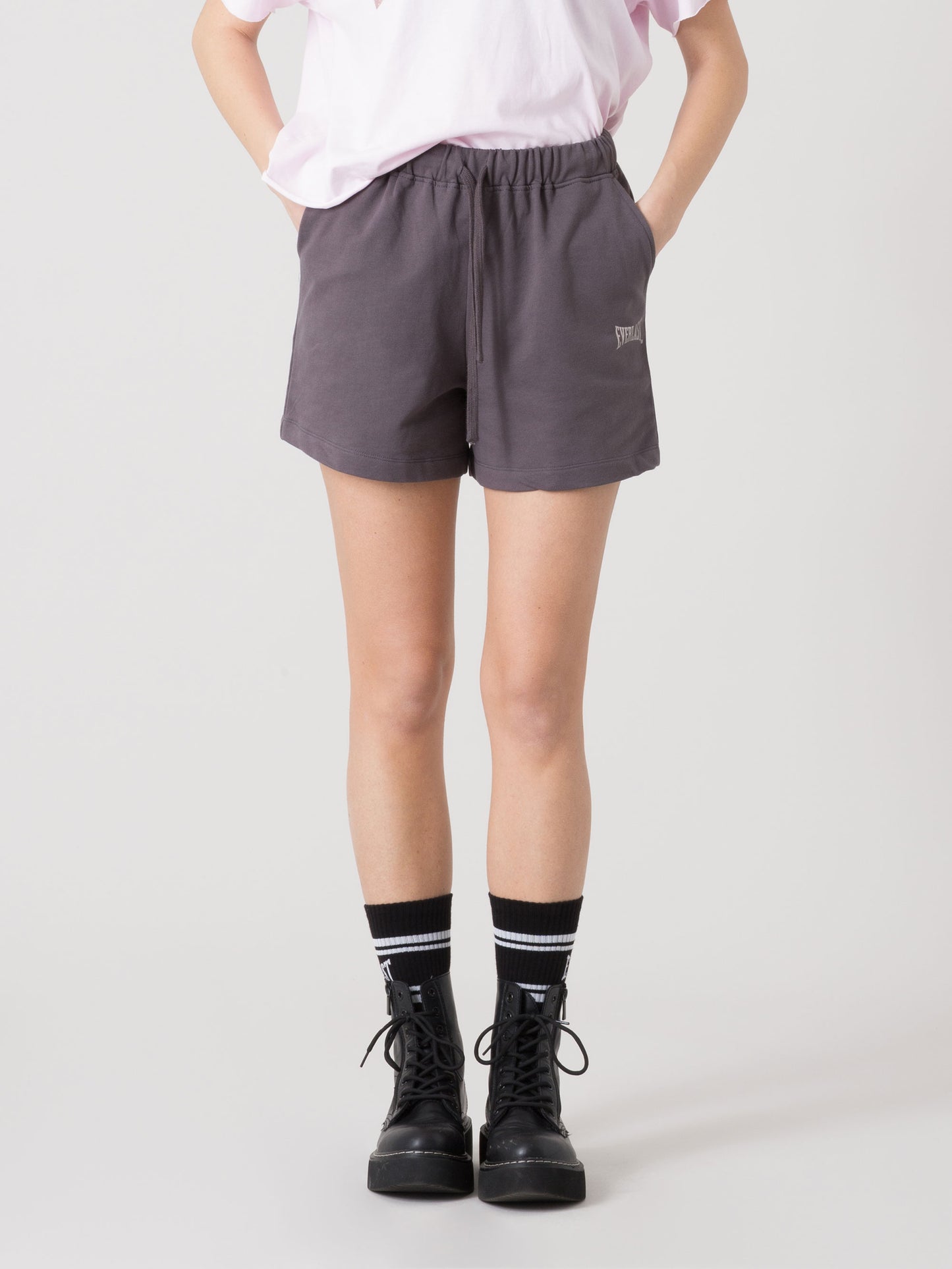 SHORTS DONNA EVERLAST IN LIGHT JERSEY CON COULISSE REGOLABILE E TASCHE