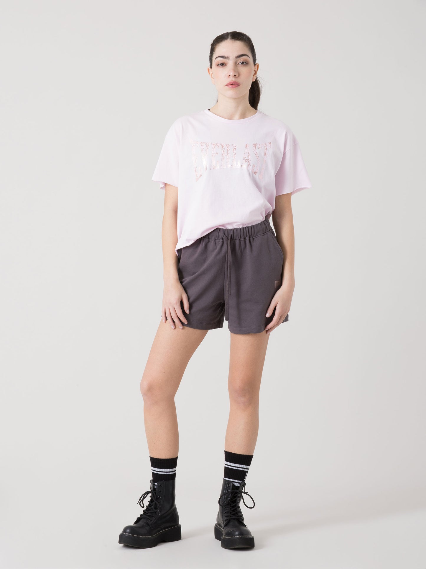 SHORTS DONNA EVERLAST IN LIGHT JERSEY CON COULISSE REGOLABILE E TASCHE