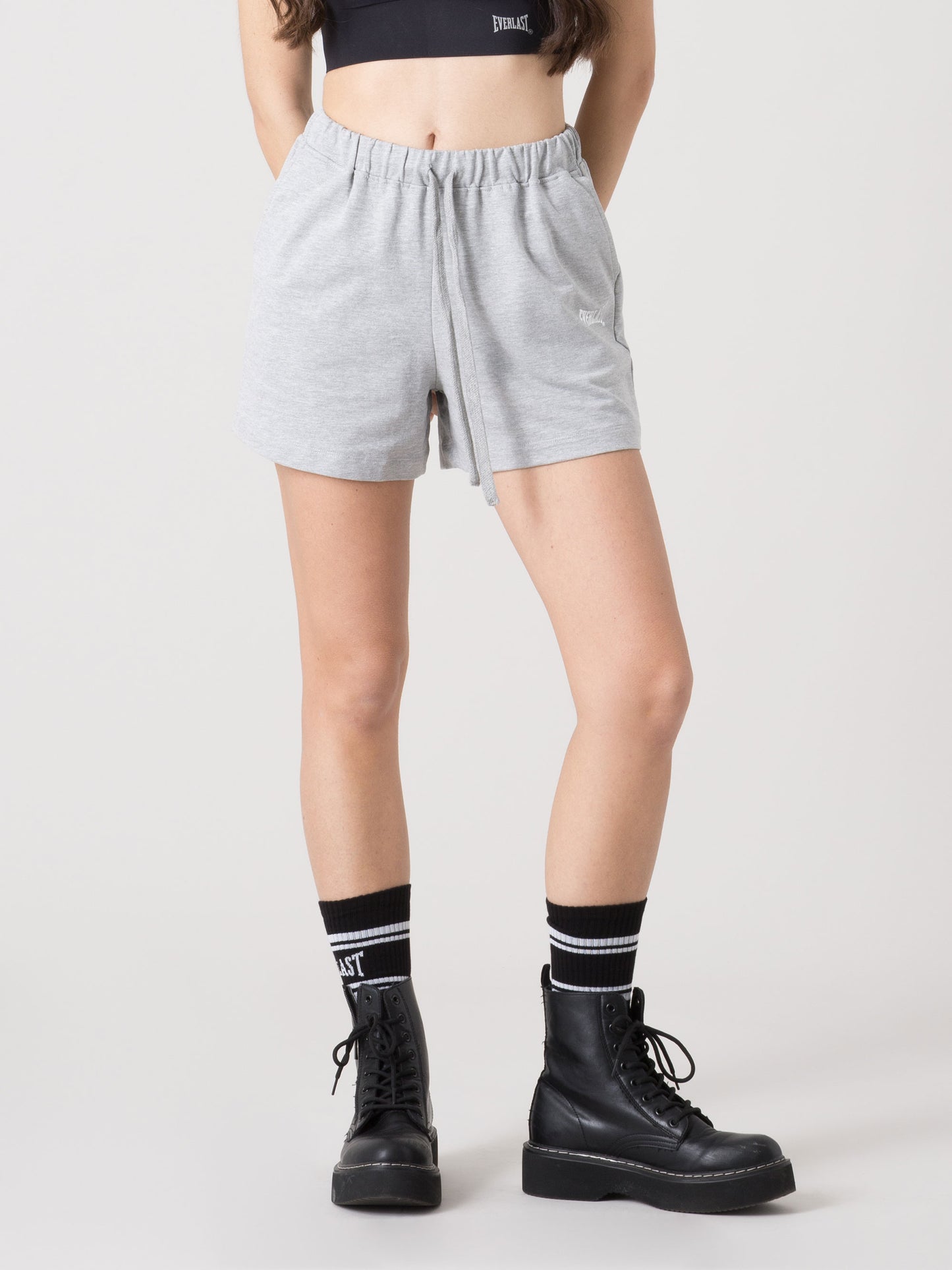 SHORTS DONNA EVERLAST IN LIGHT JERSEY CON COULISSE REGOLABILE E TASCHE