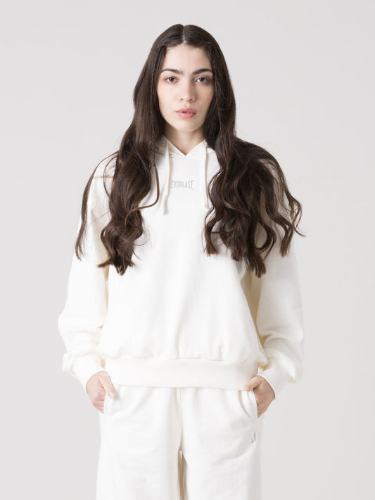 FELPA CON CAPPUCCIO DONNA EVERLAST IN TESSUTO NON GARZATO