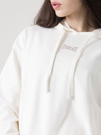 FELPA CON CAPPUCCIO DONNA EVERLAST IN TESSUTO NON GARZATO