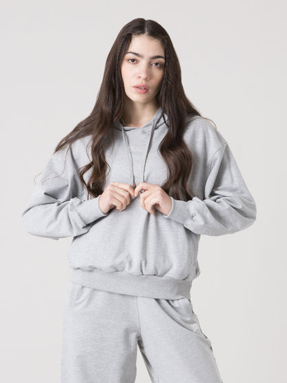 FELPA CON CAPPUCCIO DONNA EVERLAST IN TESSUTO NON GARZATO