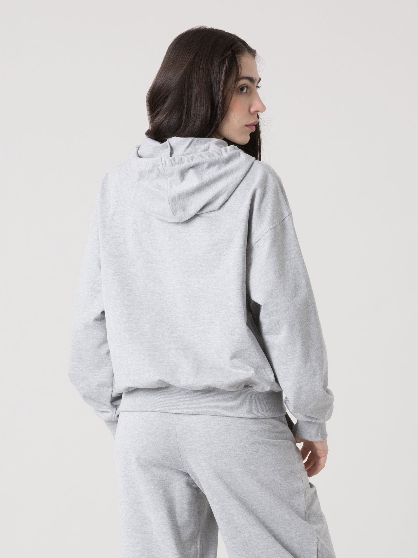 FELPA CON CAPPUCCIO DONNA EVERLAST IN TESSUTO NON GARZATO