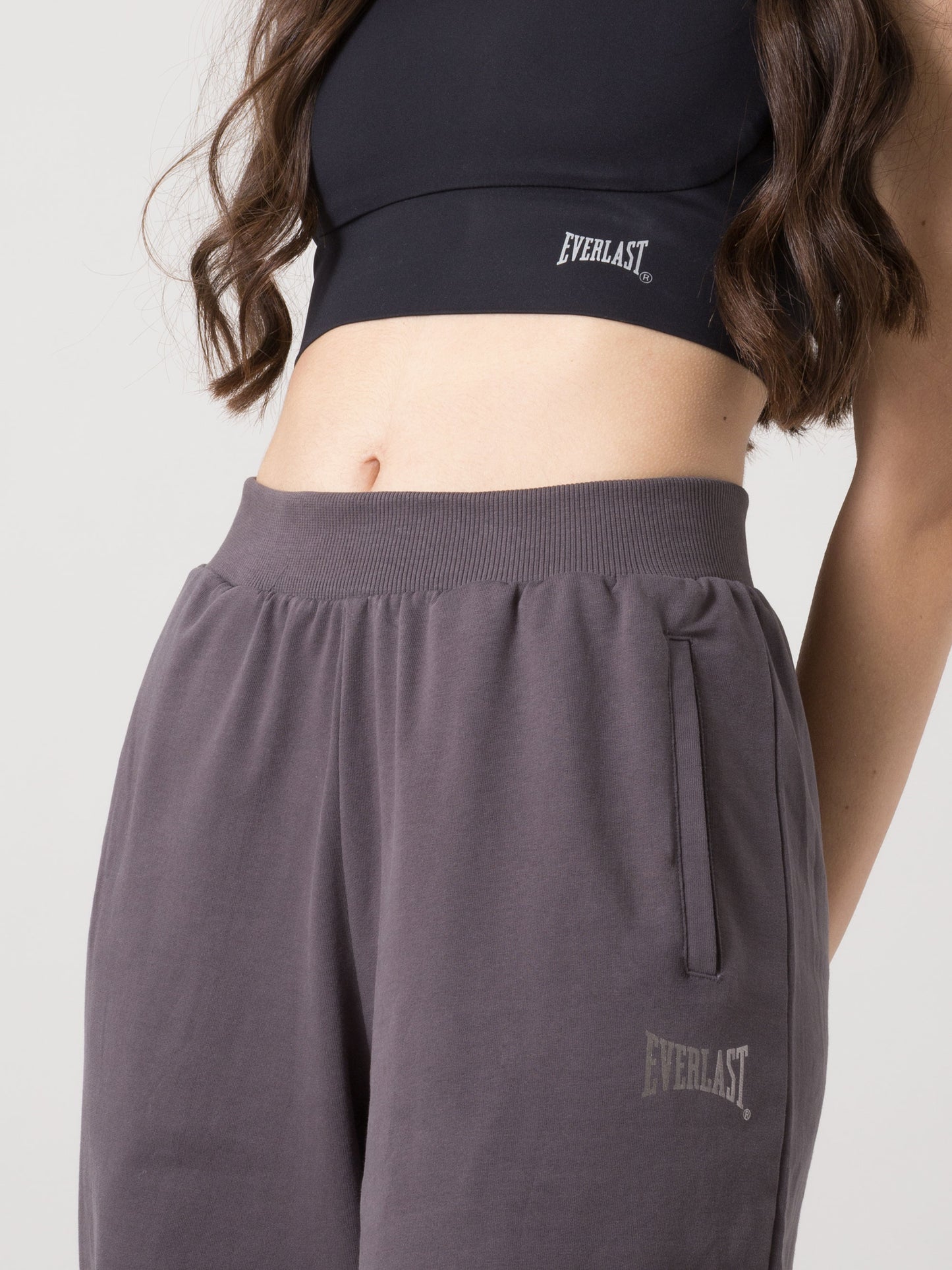 EVERLAST WOMEN'S BARREL SWEATPANTS UNBRUSHED WITH ELASTIC WAIST