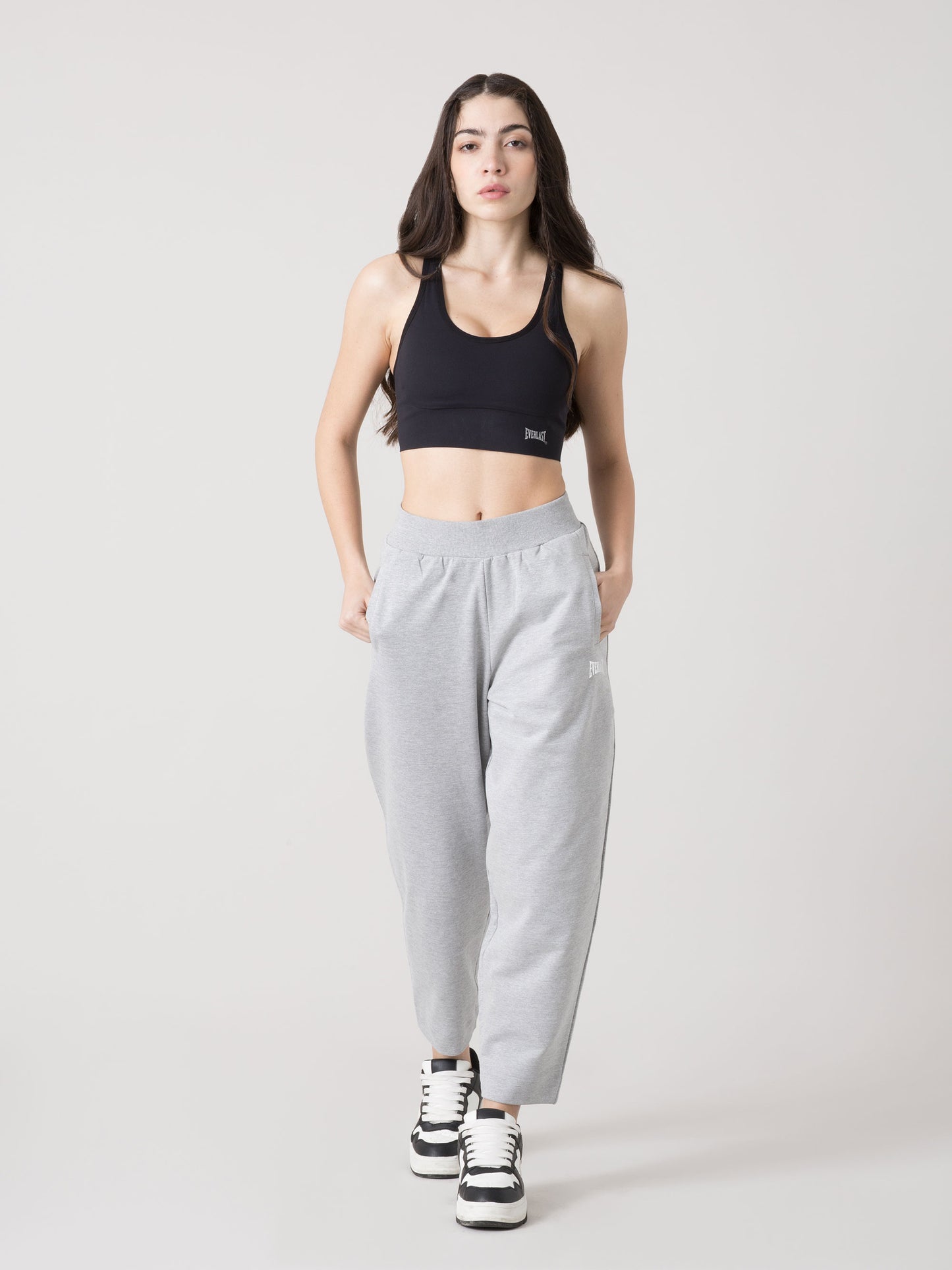 EVERLAST WOMEN'S BARREL SWEATPANTS UNBRUSHED WITH ELASTIC WAIST