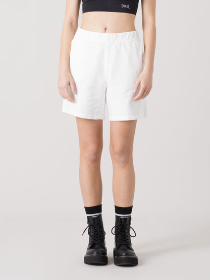 EVERLAST SHORTS DONNA IN FELPA SLUB NON GARZATA CON VITA ELASTICA E TASCHE
